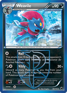 Weavile's card in the Plasma Freeze Expansion