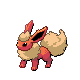 Flareon's sprite in Pokemon Platinum