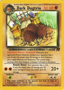 Dark Dugtrio's card in the Team Rocket Expansion