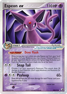 Espeon's card from the Unseen Forces expansion