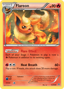 Flareon's card in the Ancient Origins Expansion