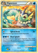 Vaporeon's card in the Undaunted Expansion