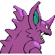 Nidoking's back sprite from the Fourth Generation