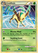 Leafeon's card in the Undaunted Expansion