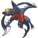 Garchomp's sprite from Pokemon Conquest