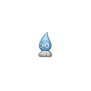 Rainy Castform's front sprite from the Sixth and Seventh Generations