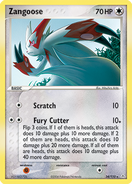 Zangoose's card from the Holon Phantoms Expansion