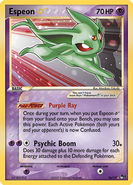 Espeon's card from the Pop Series expansion