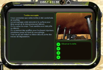 Approche de la tombe profanée de Boris Slavomir