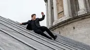 Ethan racing along the rooftops of London.