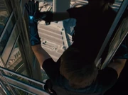 IMF agents all possess next-level technology. As seen in this image, Ethan Hunt uses electronic gloves to scale the outside of the Burj Khalifa to access a server at the top.