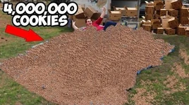 Giving My 4,000,000th Subscriber 4,000,000 Cookies