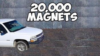 20,000 Magnets Vs A Car