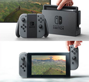 Nintendo Switch docked and handheld configurations.