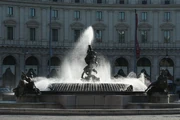 Fuente de las náyades, Piazza della Repubblica, Roma, Italia.