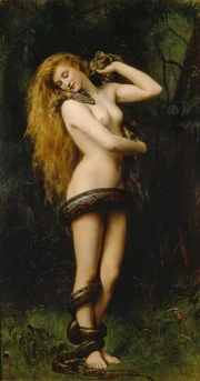 Lilith (1892) de John Collier en la Galería de Arte Atkinson de Southport 