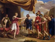 Aquiles y Agamenón por  Gottlieb Schick (1801)