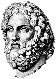 Esculapio con rasgos faciales de Zeus