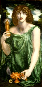 Mnemosyne (color) Rossetti