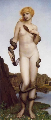 Harmonía y la serpiente Cadmo.