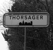 Thorsager-Denmark-city-limit-sign