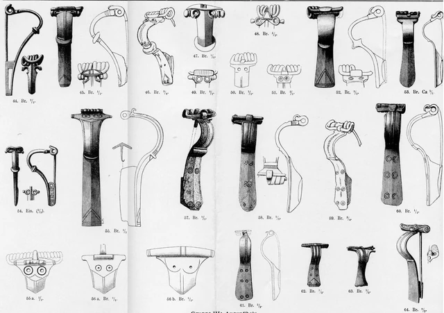 Almgren Brooches 03.jpg (982 KB) Tafel III - Almgren Gruppe III: Augenfibeln