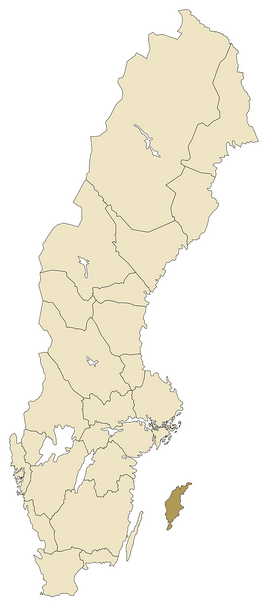 Sverigekarta-Landskap Gotland