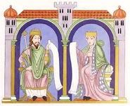 Königspaar auf dem Thron (um 1050-1120)