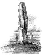 Hügelgrab mit eingesetztem Bautastein (Bornholm, Dänemark)