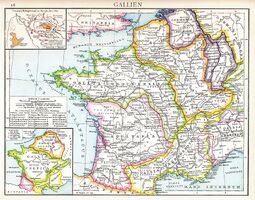 Gallien im 3. Jh. unter römischer Herrschaft (Droysens Hist. Handatlas, 1886)