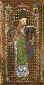 Geffroy Plantagenet mit Dreieckschild (12. Jh.)