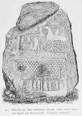 Bildstein von Tängvide Kulturgeschichte Schwedens Montelius S.315