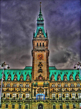 Rathaus Hamburg Ayuntamiento (HDR)