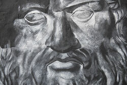 Platon, painted portrait DDC3942