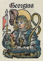 Fol. 124v2: St. Georg (Heiliger)