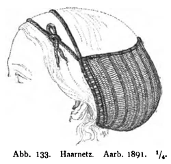 Haarnetz aus dem Grabhügel von Borum Eshøj (bei Aarhus, Dänemark)