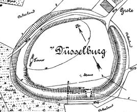Düsselburg Lageplan, Schuchhardt Atlas