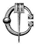 Bronzene Hufeisenfibel (Gotland, Wikingerzeit)