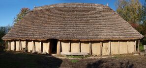 Alamannisches Wohnstallhaus (Alamannen-Museum Vörstetten, Völkerwanderungszeit)