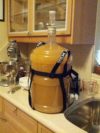 Mead Five gallons fermenting