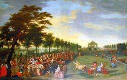 Karussellrennen bei Schloß Fürstenried, Peter Jakob Horemans