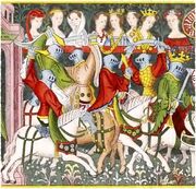 Willehalmsteppich Sigmaringen 1360-1420, trachtenkunstwer04hefn Taf.224C2