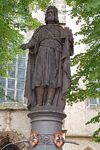 Der Heinrichsbrunnen auf dem Heinrichsplatz in Meißen