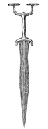 Antennendolch MgKL Wm13680a Taf.01, Abb.11.jpg (49 KB) Eiserner Antennendolch (HaC-HaD)