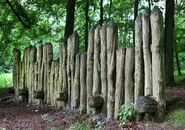 Rekonstruierter Wall der Grotenburg