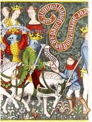 Willehalmsteppich Sigmaringen 1360-1420, trachtenkunstwer04hefn Taf.224C3