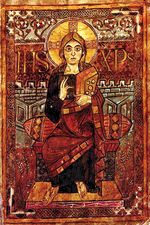 Godescalc-Evangelistar, Christus, Paris Bibl. Nat.