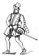 Kavalier, England 16.Jh. handbuchderwaff00collgoog, Fig.203