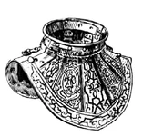 Dekorativer Harnischkragen des Grafen Schwarzenbergs (Mailand, 1590)