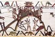 Bayeux Tapestry Szene 19 - Belagerung von Dinan